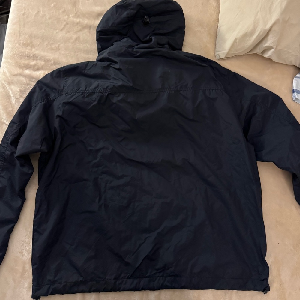 H&M Men's Dark Blue Raincoat with Hood - Picture 3 of 3